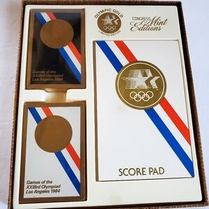 Vintage Olympic Gold Limited Edition Score Pad Set 1984
